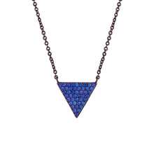 Load image into Gallery viewer, Elegant Confetti Venice Women's 18k White Gold Plated Triangle Fashion Necklace