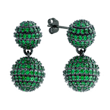 Load image into Gallery viewer, Elegant Confetti Tokyo Women's 18k White Gold Plated Ball Drop Fashion Earrings