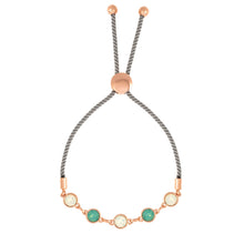 Load image into Gallery viewer, Elegant Confetti Cali Women's 18k White Gold Plated Bolo Rope Fashion Bracelet