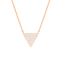 Load image into Gallery viewer, Elegant Confetti Venice Women's 18k White Gold Plated Triangle Fashion Necklace