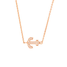 Load image into Gallery viewer, Elegant Confetti Venice Women's 18k White Gold Plated Anchor Fashion Necklace