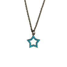Load image into Gallery viewer, Elegant Confetti Venice Women's 18k White Gold Plated Blue Star Fashion Necklace