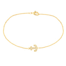 Load image into Gallery viewer, Elegant Confetti Venice Women's 18k White Gold Plated Anchor Fashion Bracelet