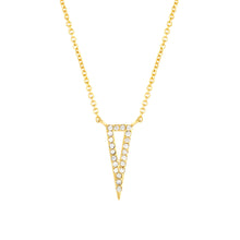Load image into Gallery viewer, Elegant Confetti Venice Women's 18k White Gold Plated Blue Triangle Fashion Necklace