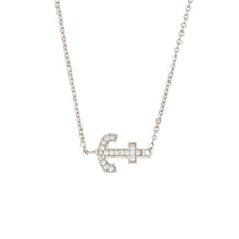 Load image into Gallery viewer, Elegant Confetti Venice Women's 18k White Gold Plated Anchor Fashion Necklace