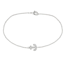 Load image into Gallery viewer, Elegant Confetti Venice Women's 18k White Gold Plated Anchor Fashion Bracelet