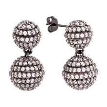 Load image into Gallery viewer, Elegant Confetti Tokyo Women's 18k White Gold Plated Ball Drop Fashion Earrings