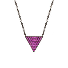 Load image into Gallery viewer, Elegant Confetti Venice Women's 18k White Gold Plated Triangle Fashion Necklace