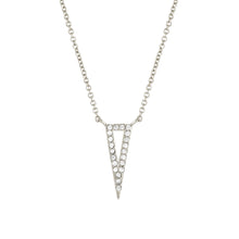 Load image into Gallery viewer, Elegant Confetti Venice Women's 18k White Gold Plated Blue Triangle Fashion Necklace