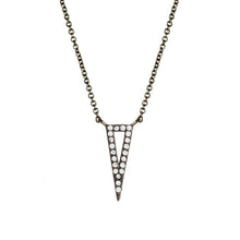 Load image into Gallery viewer, Elegant Confetti Venice Women's 18k White Gold Plated Blue Triangle Fashion Necklace