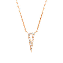 Load image into Gallery viewer, Elegant Confetti Venice Women's 18k White Gold Plated Blue Triangle Fashion Necklace