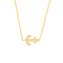 Load image into Gallery viewer, Elegant Confetti Venice Women's 18k White Gold Plated Anchor Fashion Necklace