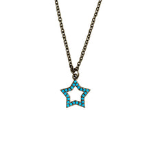 Load image into Gallery viewer, Elegant Confetti Venice Women&#39;s 18k White Gold Plated Blue Star Fashion Necklace
