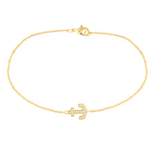 Load image into Gallery viewer, Elegant Confetti Venice Women&#39;s 18k White Gold Plated Anchor Fashion Bracelet
