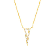 Load image into Gallery viewer, Elegant Confetti Venice Women&#39;s 18k White Gold Plated Blue Triangle Fashion Necklace
