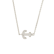 Load image into Gallery viewer, Elegant Confetti Venice Women&#39;s 18k White Gold Plated Anchor Fashion Necklace
